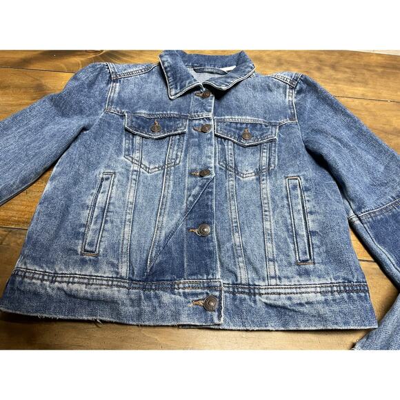 Free People Rumors Denim Jacket Indigo Boho Western Size XS - Picture 5 of 15